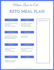 Free Printable 30 Day Keto Diet Plan